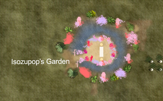 Area after the proposed changes featuring Isozupop's Garden