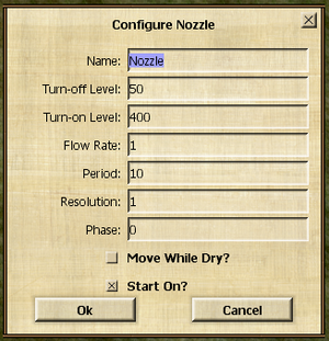 Center Nozzle Configuration